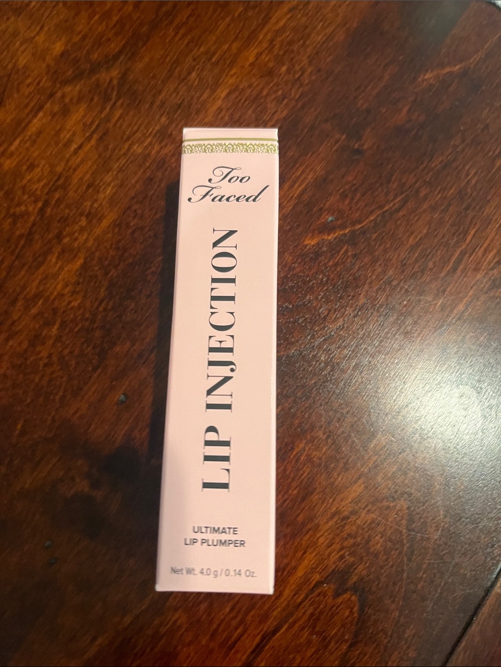 Too Faced Lip Injection Ultimate Lip Plumper — Pale Pink Packaging